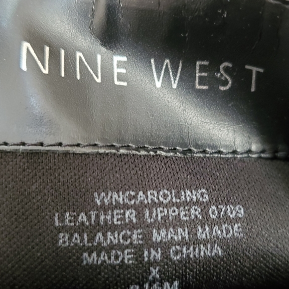 Nine West Black Suede Leather Slouch Heeled Boots - Picture 8 of 8